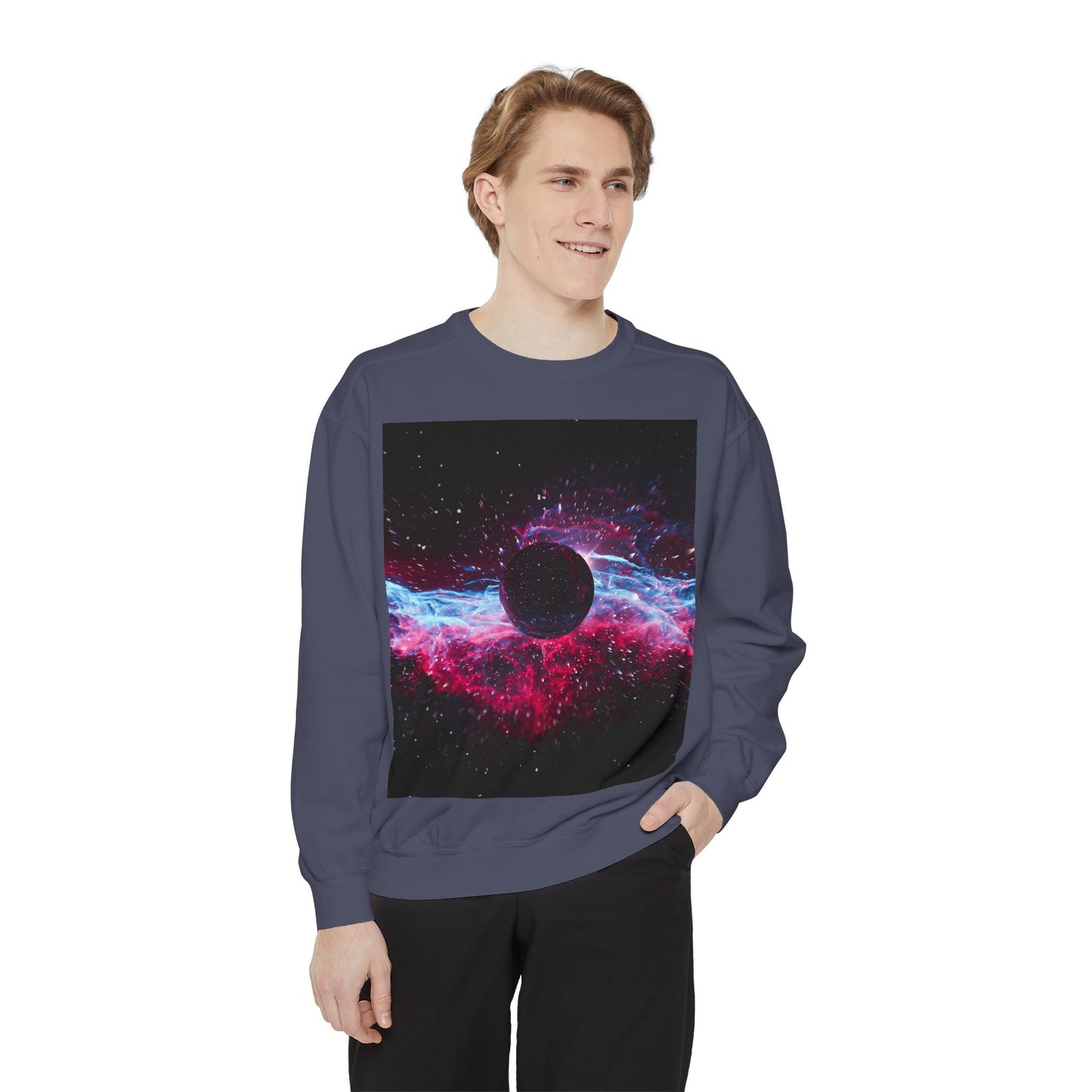 Cosmic Retro Graphic Sweatshirt - Unisex Garment-Dyed