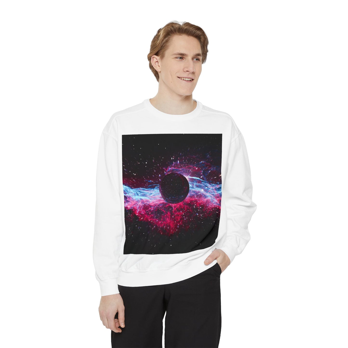 Cosmic Retro Graphic Sweatshirt - Unisex Garment-Dyed